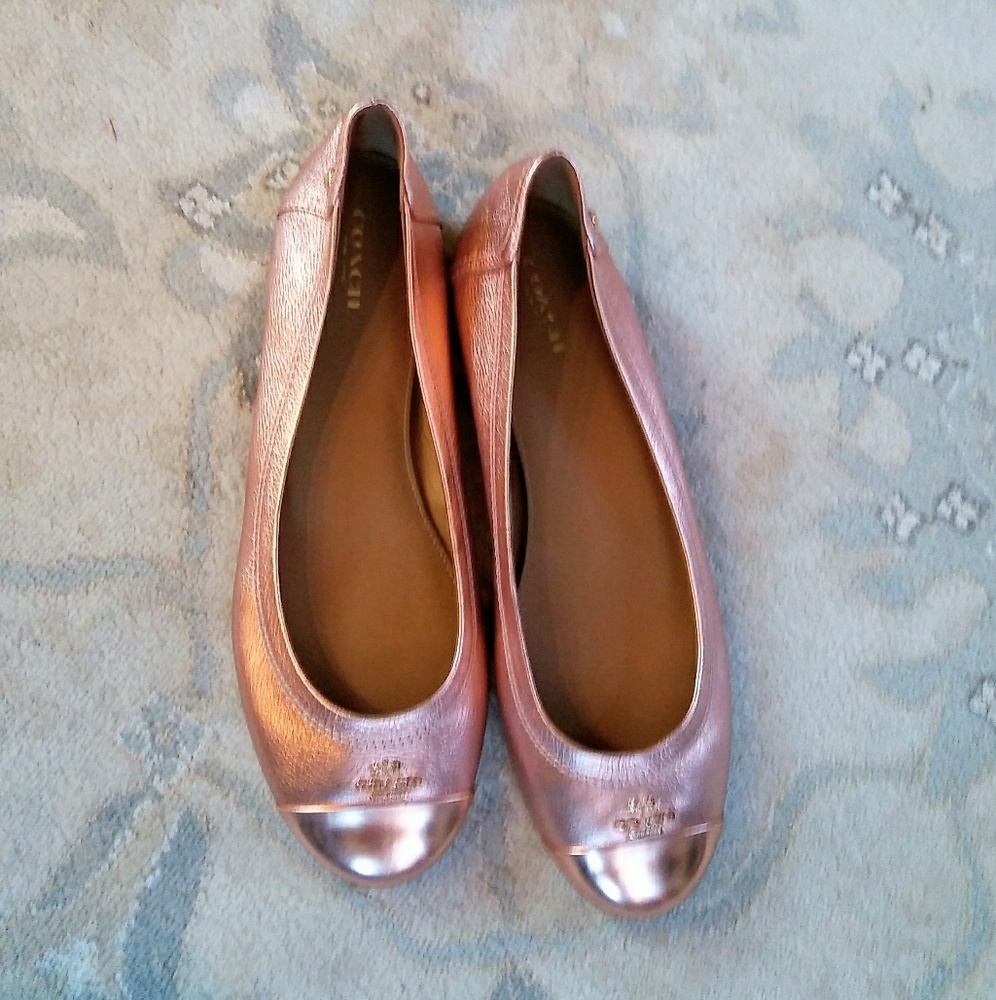 Coach Chelsea Rose Gold Flats